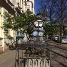 Statue, pan, Prenzlauer Berg, sunny day, spring, Easter,